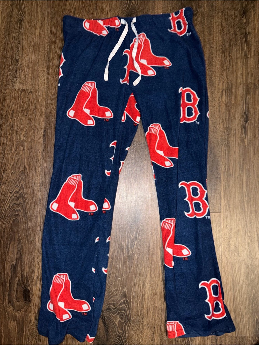 Red Sox Themed Navy Pajama Bottoms